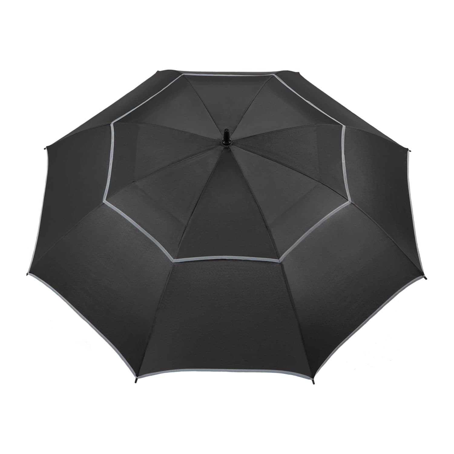 Recycled 62" Golf Umbrella with Reflective Trim thumbnail 2