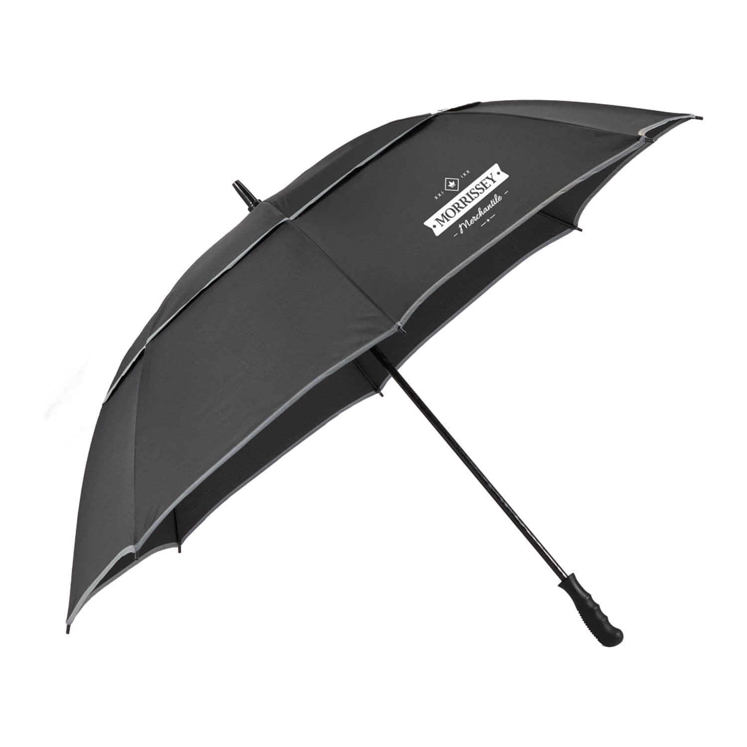 Recycled 62" Golf Umbrella with Reflective Trim thumbnail 3