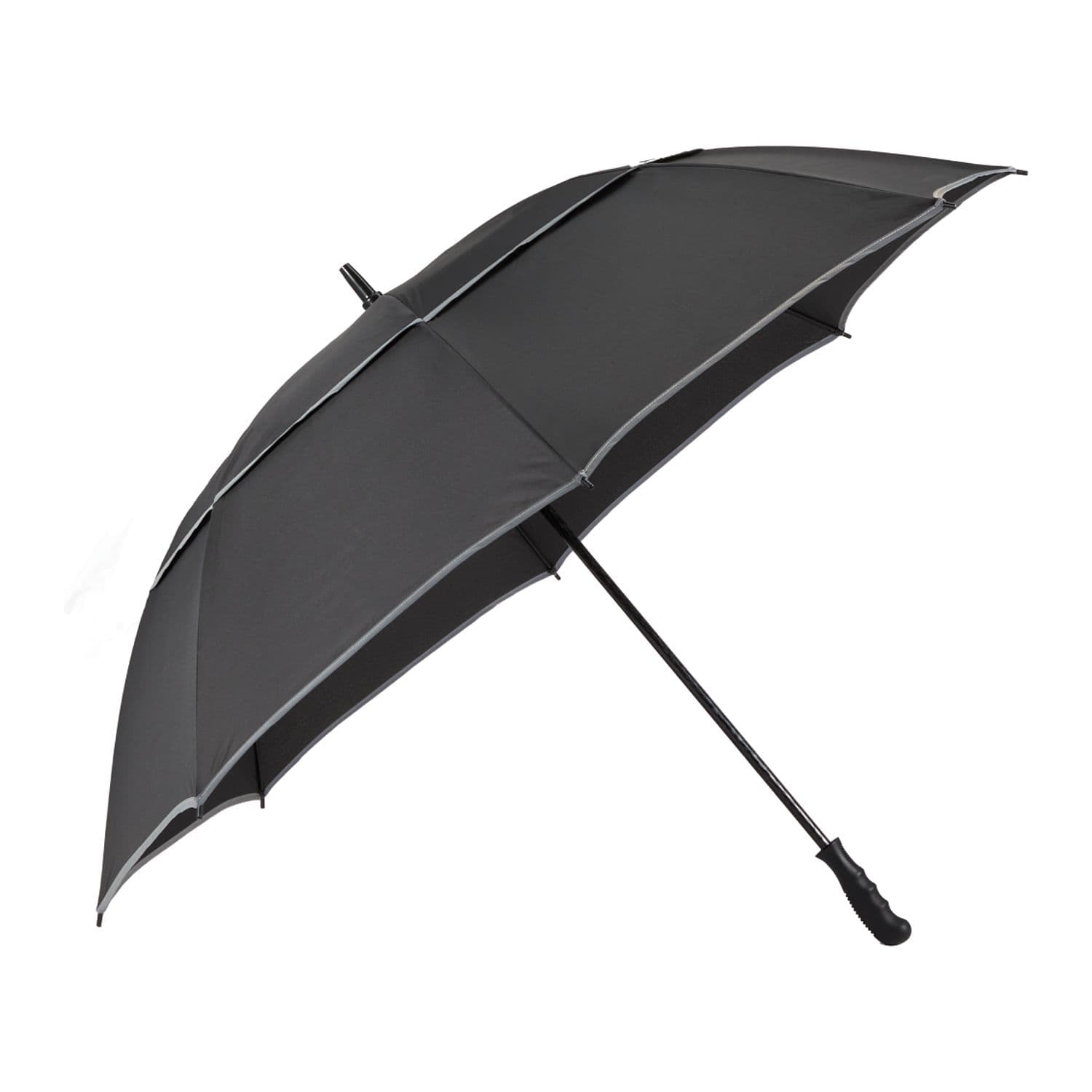 Recycled 62" Golf Umbrella with Reflective Trim thumbnail 4