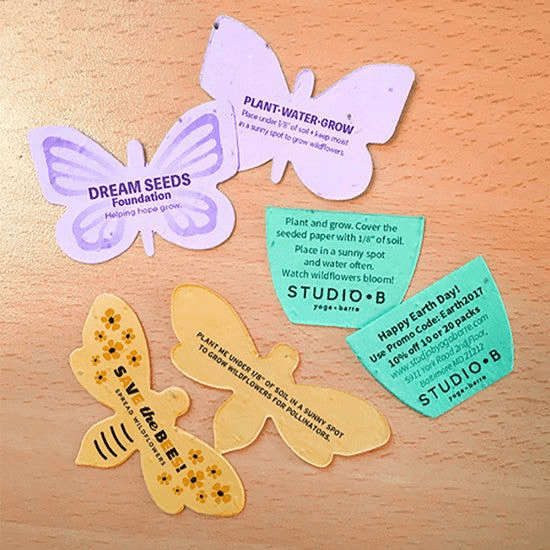 Small Seed Paper Shapes 2-Sided - Bee thumbnail 2