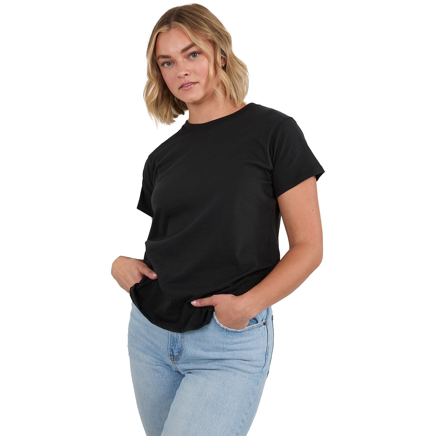USA Made Classic Crew Neck T-Shirt-Women's thumbnail 9