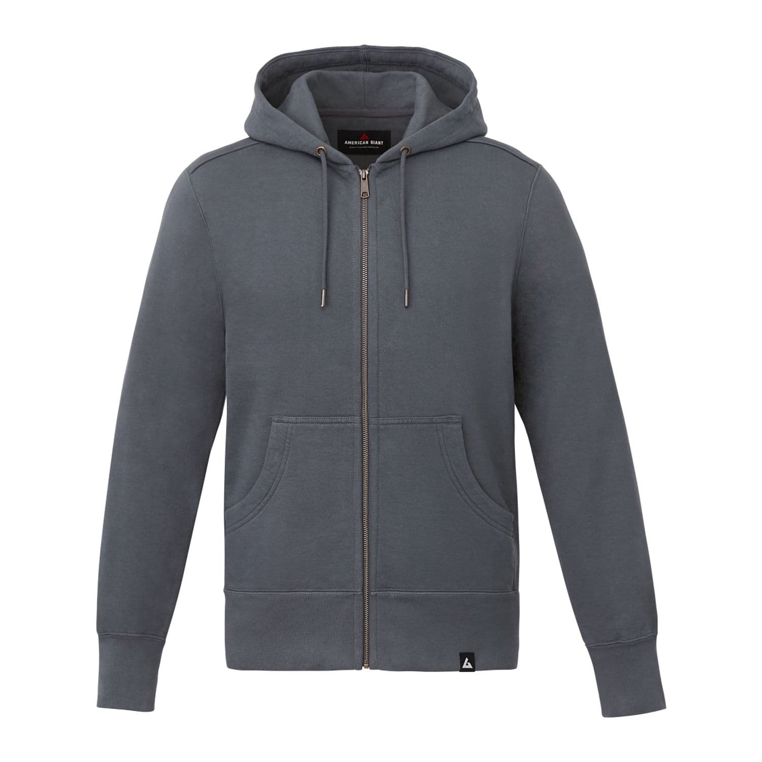 USA Made Iconic Heavyweight Fleece Full‑Zip Hoodie-Men's - Main product view 1