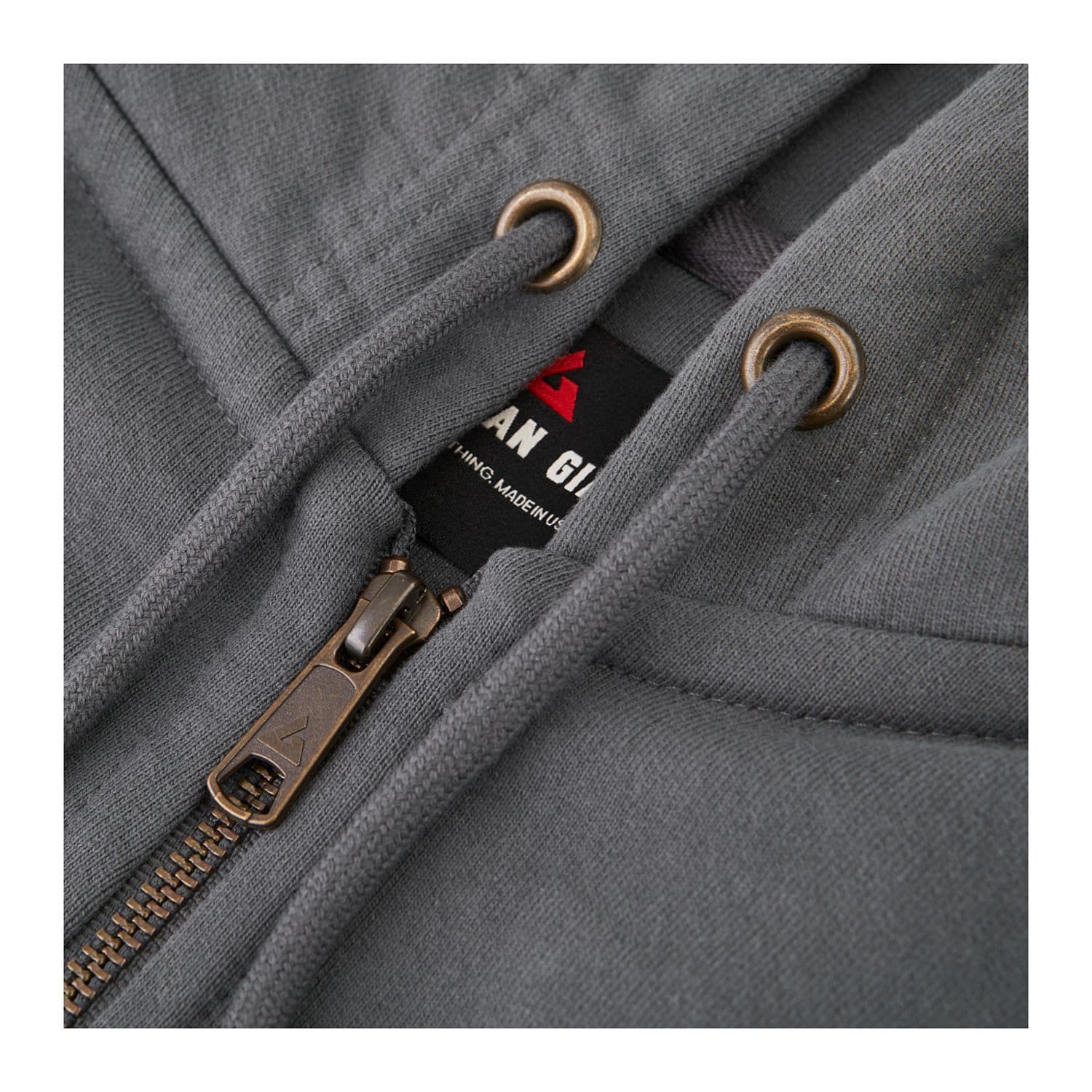 USA Made Iconic Heavyweight Fleece Full‑Zip Hoodie-Men's thumbnail 14