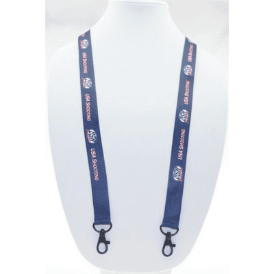 Made in Canada 3/4" Sublimated Lanyard with Double Bulldog Attachment - Main product view 1