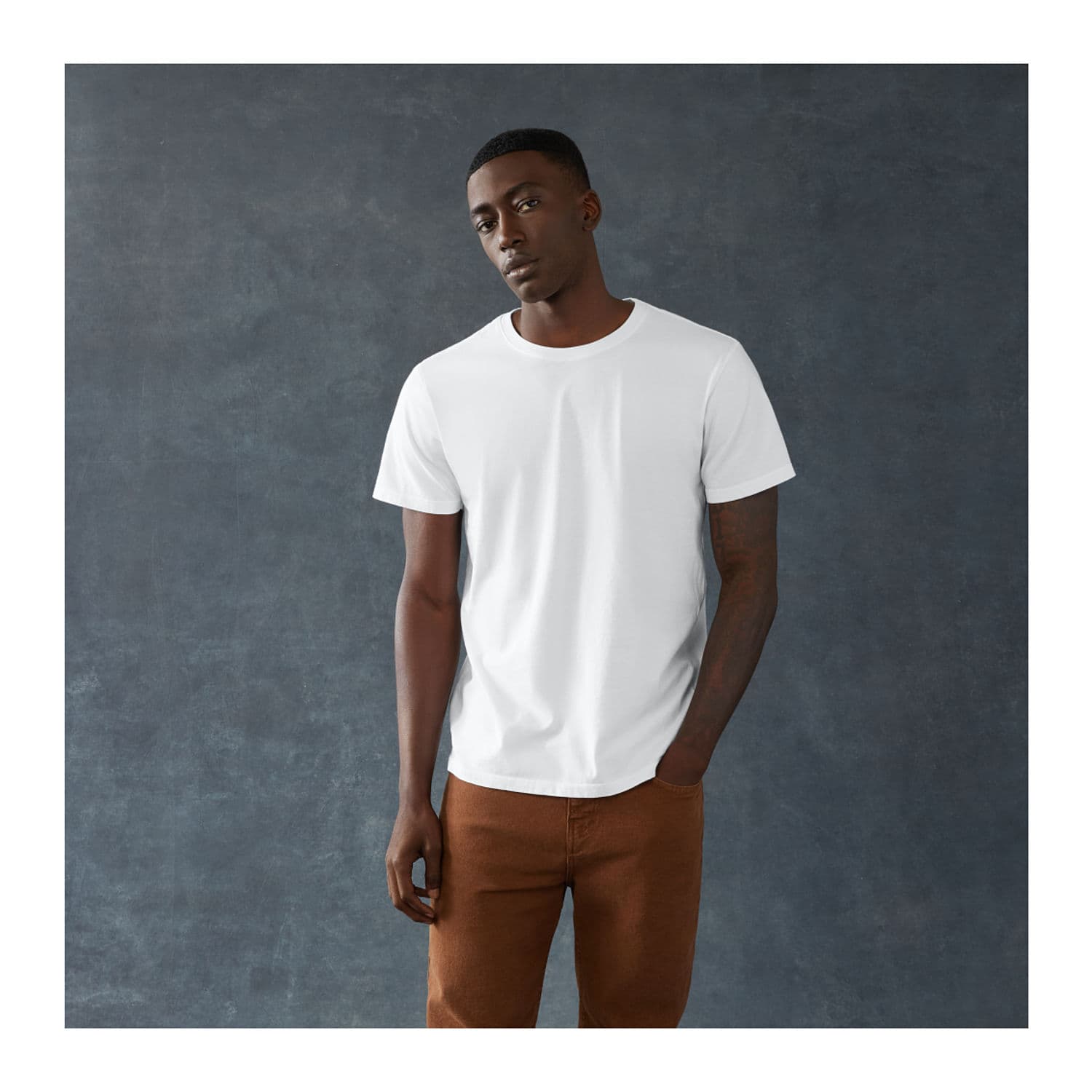 USA Made Timeless Cotton Crew-Men's thumbnail 2
