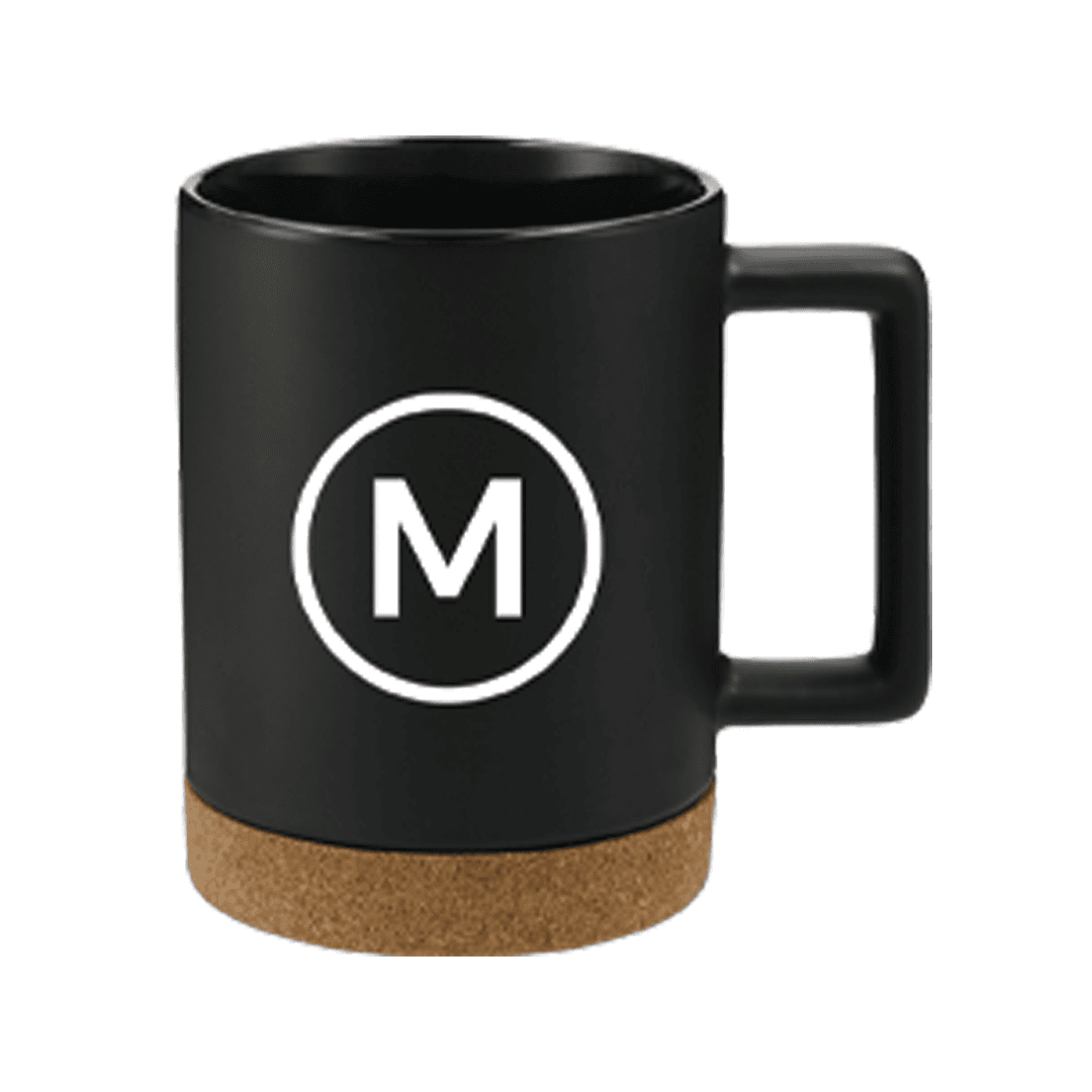 Reeves 15 Oz. Ceramic Mug with Cork Base - Main product view 1