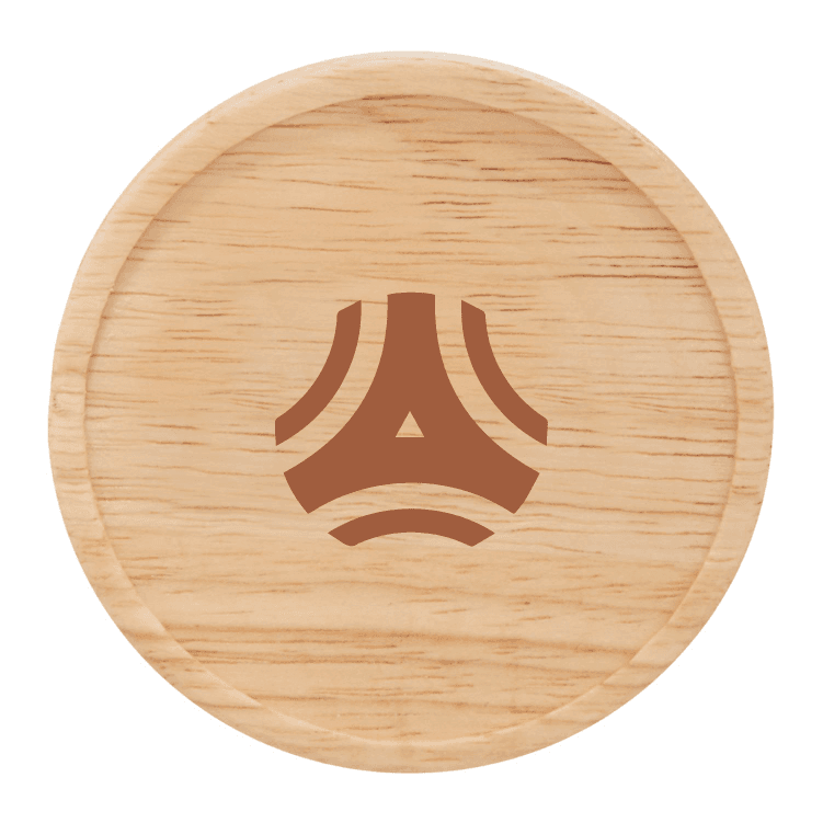 Matte Ceramic Mug with Wooden Lid Coaster - Main product view 1