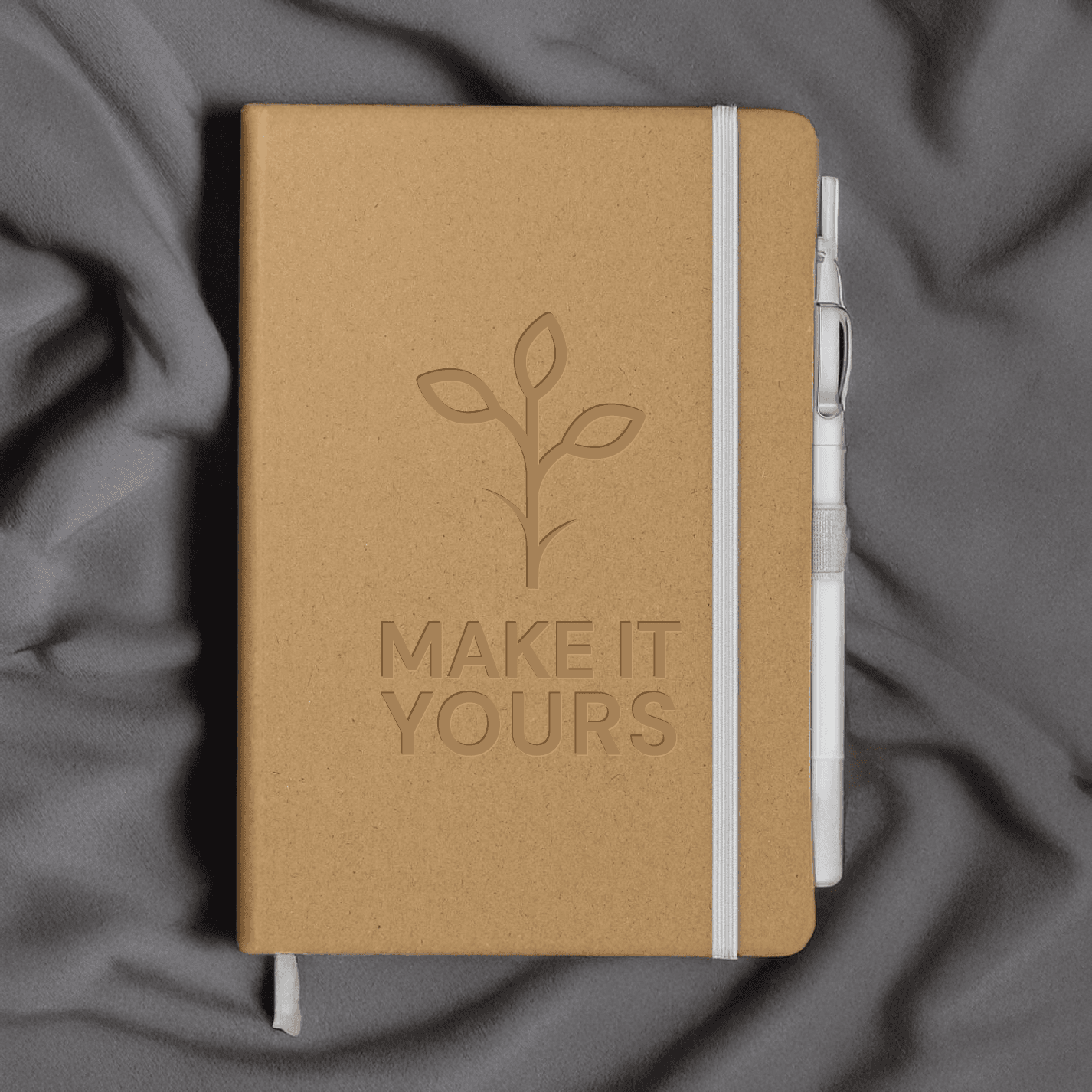 Color Block Recycled Bound Journal with Pen Set 5 x 8 Inch - Main product view 1