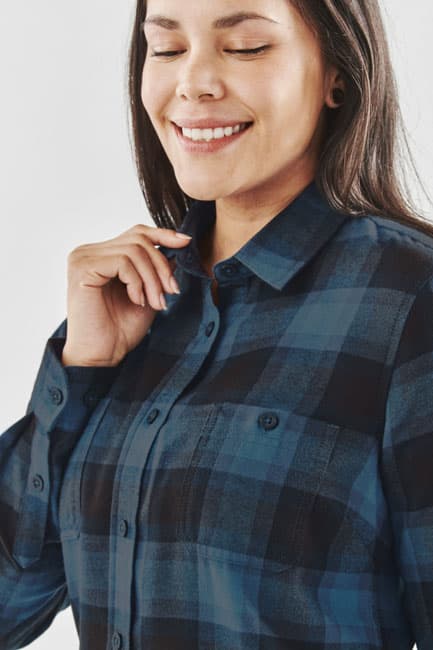 Bayshore Long Sleeve Plaid Shirt-Women's thumbnail 14