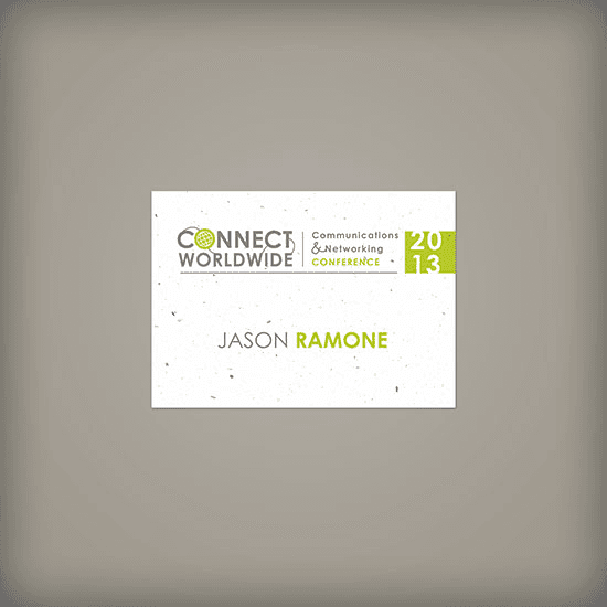 Single-Sided Seed Paper Name Tag 3.5 x 2.5 Inch - Main product view 1