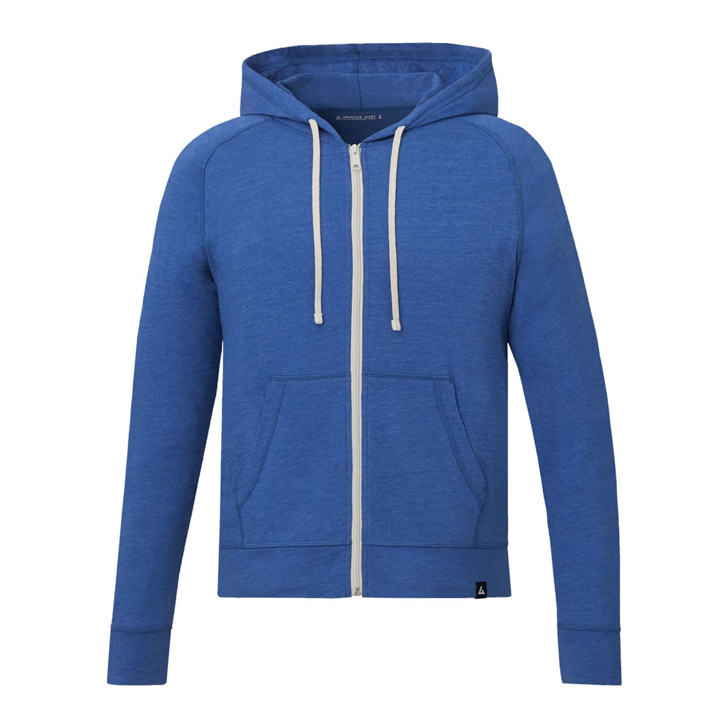 USA Made Summer Weight Tri-Blend Full Zip Hoodie-Men's thumbnail 2