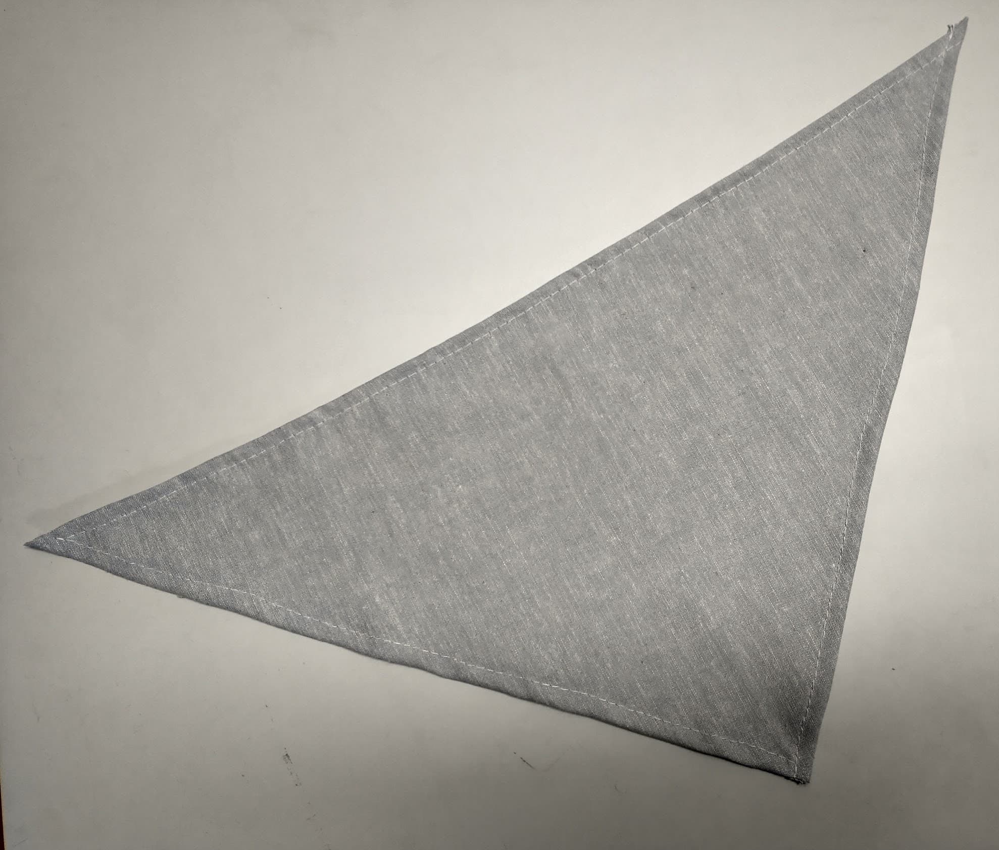 Hemp and Organic Cotton One Color Custom Bandana - Main product view 1