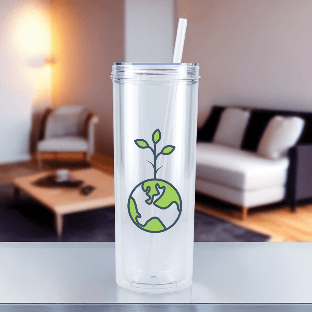 Recycled Lumin Acrylic Skinny Tumbler 16 oz - Main product view 1