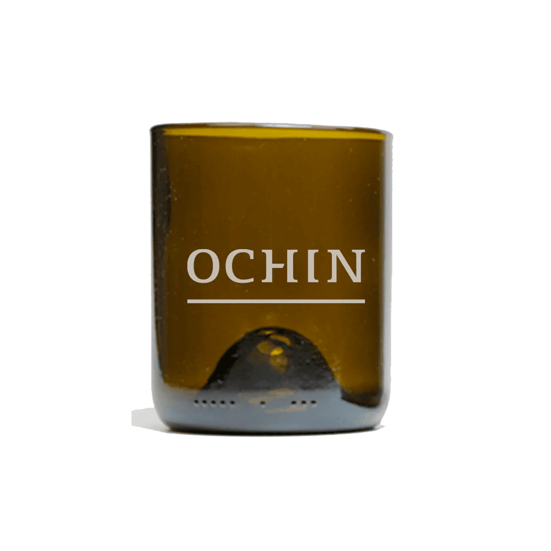 Upcycled Single Amber 12 oz Glass - Main product view 1