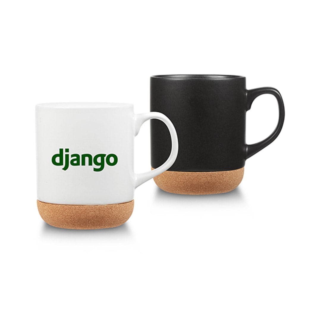 Quentin Matte Ceramic Mug with Cork Bottom 14 Oz. - Main product view 1