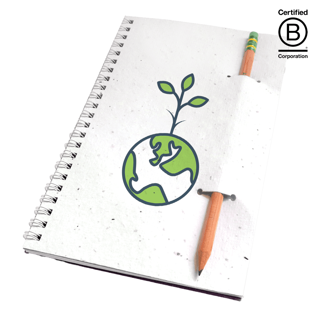 Premium Plantable Journal with Recycled Pencil - Main product view 1