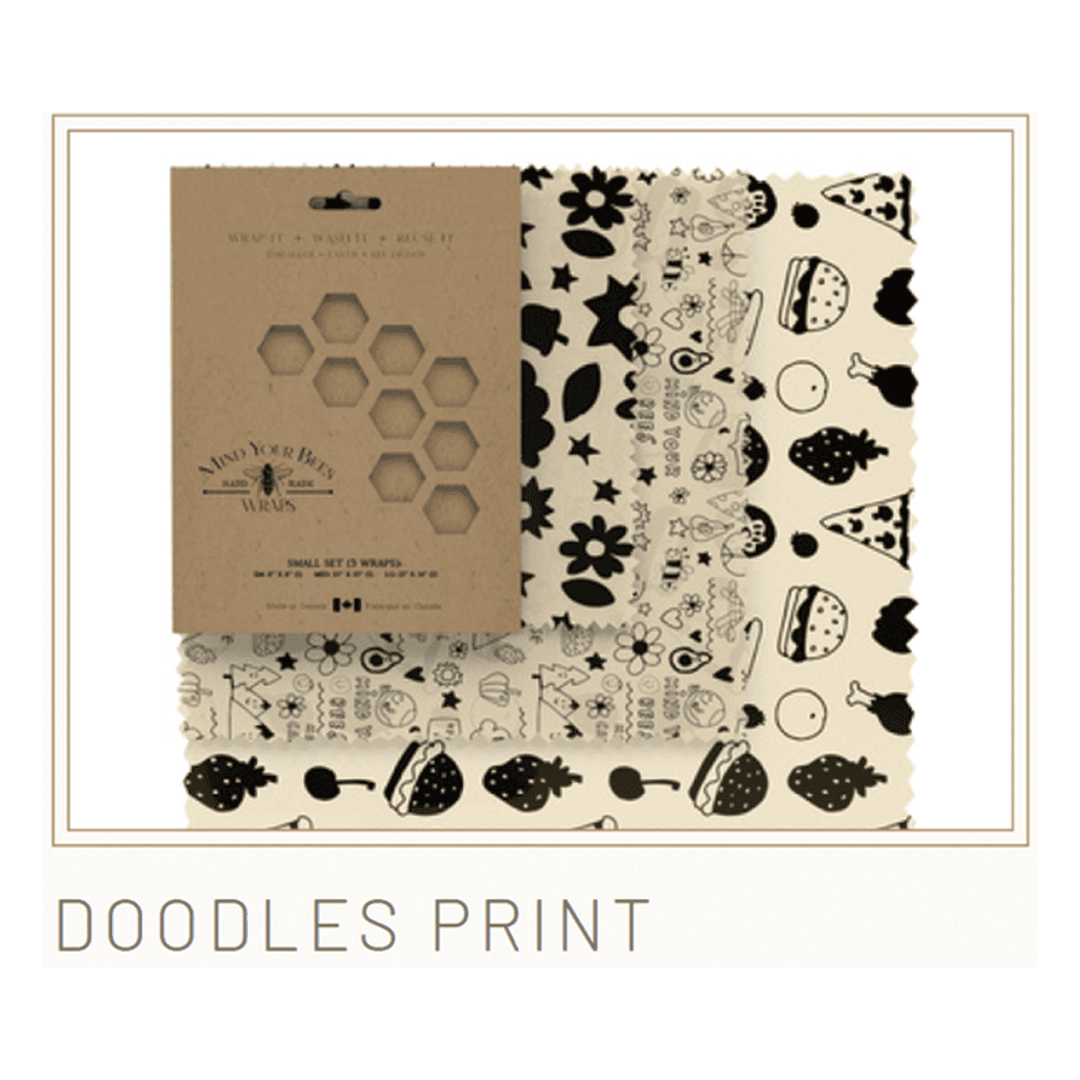 The Mini Set - 2 Piece Beeswax Wrap Set with Custom Designed Print product image 8
