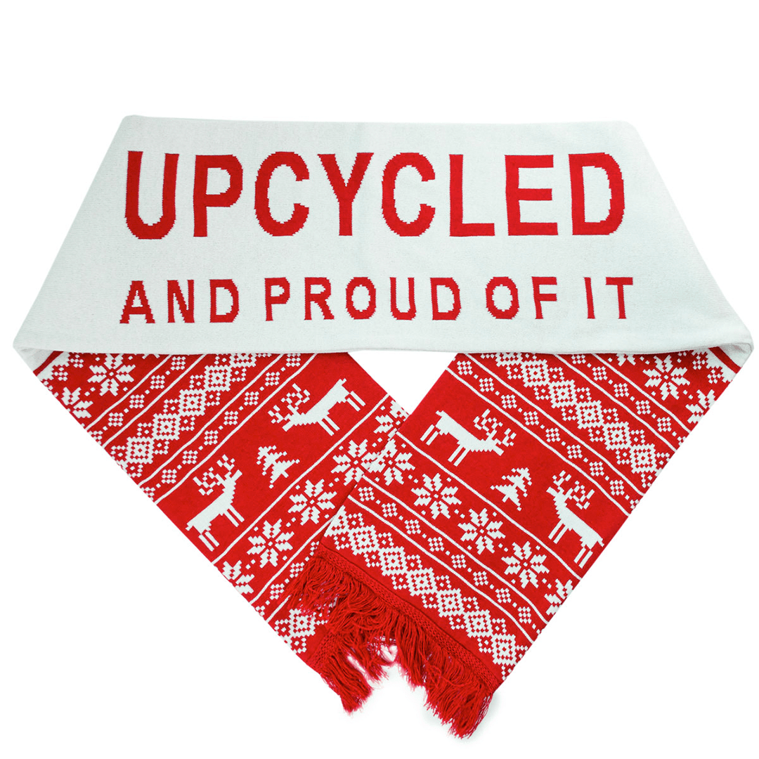 Full Custom Knitted Scarf Upcycled Cotton Blend-Unisex product image 2