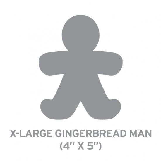 Extra Large Seed Paper Shape 1 Side Imprint - Gingerbread Man - Main product view 1