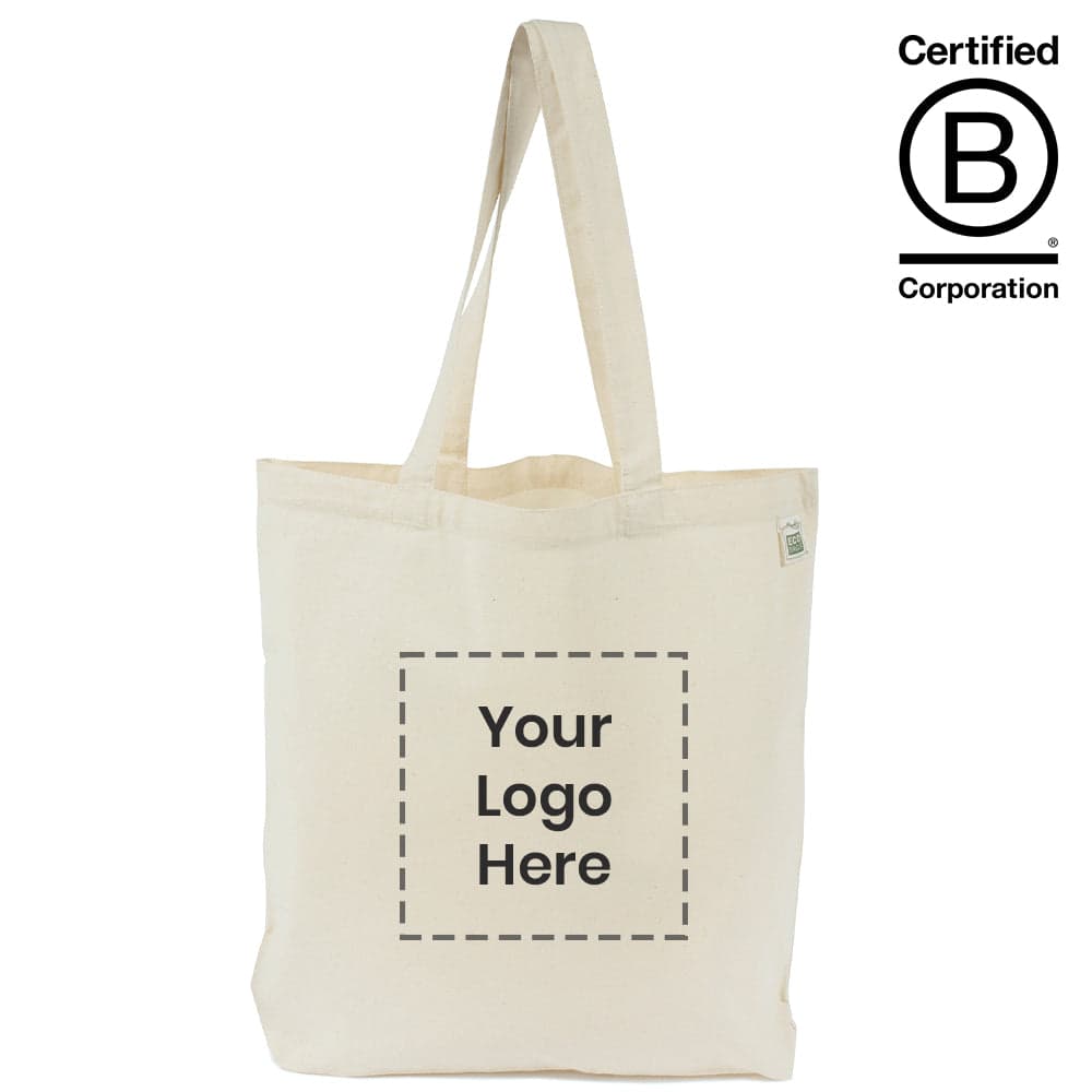 Lightweight Natural Book Tote Bag Recycled Cotton - Main product view 1