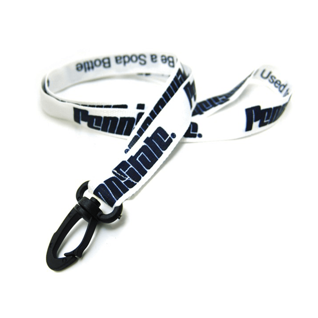 Recycled Lanyard With Recycled Plastic J-Hook 3/8 Inch - Main product view 1