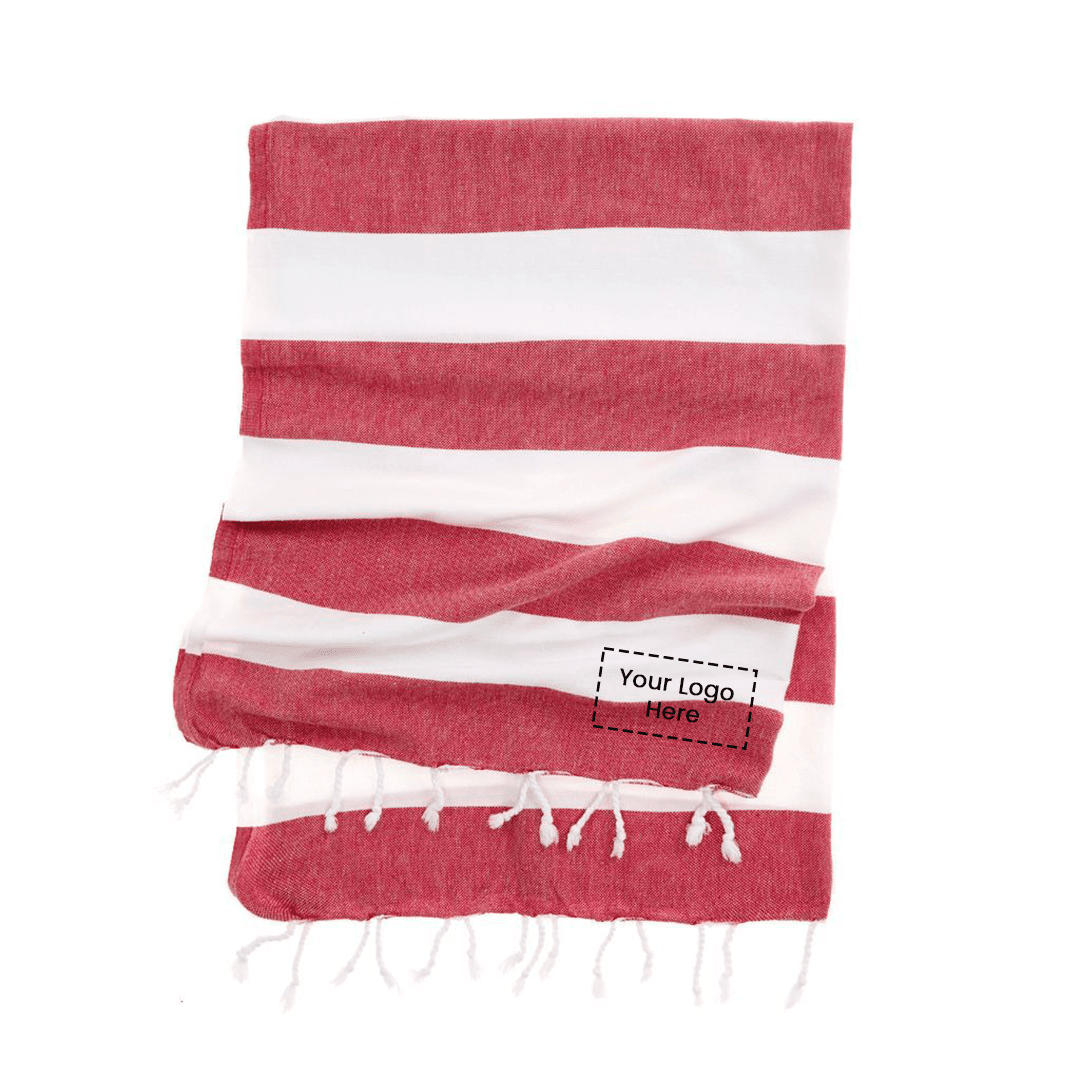 San Sebastian Wide Striped 100% Cotton Turkish Towel - Main product view 1