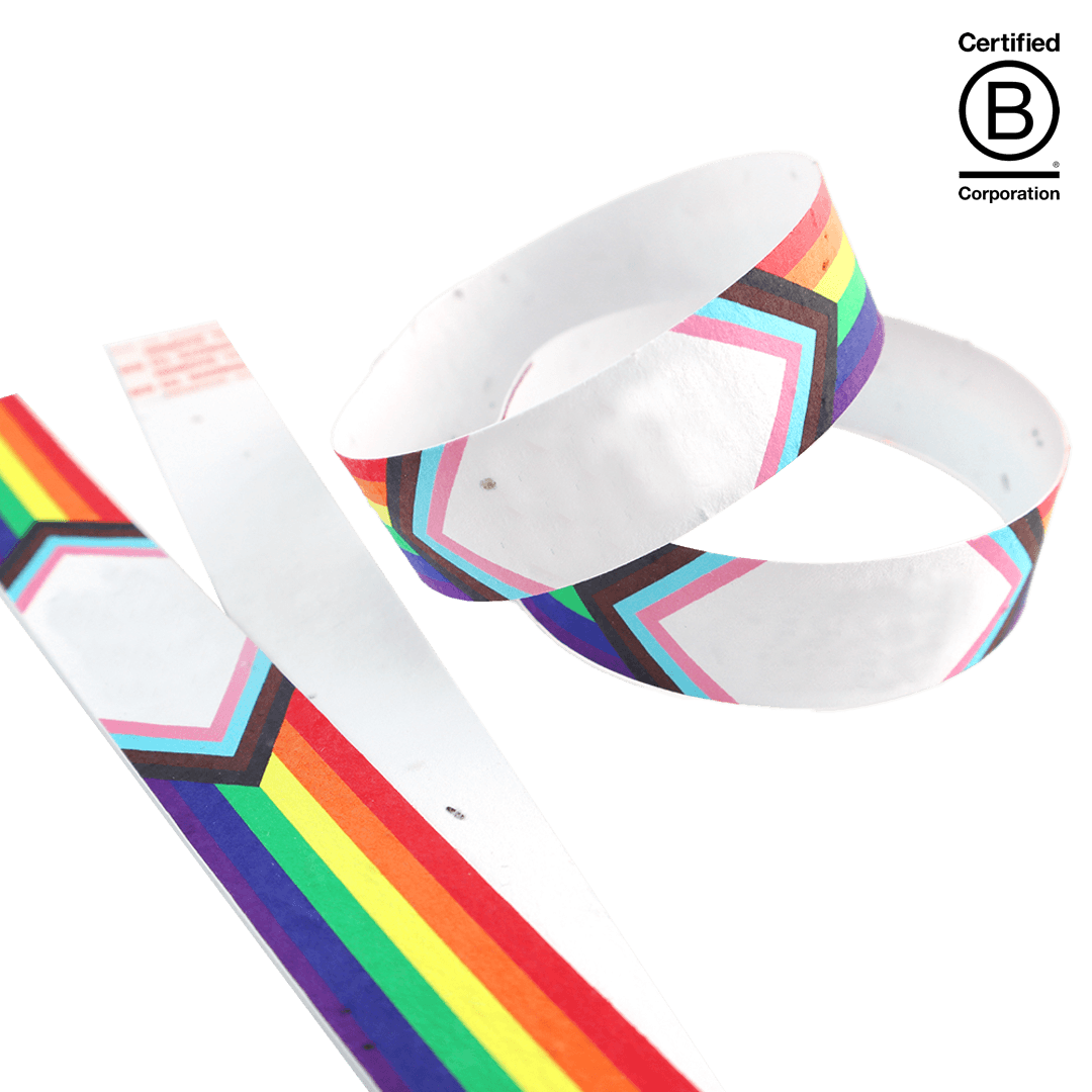 Plantable Pride Unity Wristbands - 2 Sided Decoration - Main product view 1