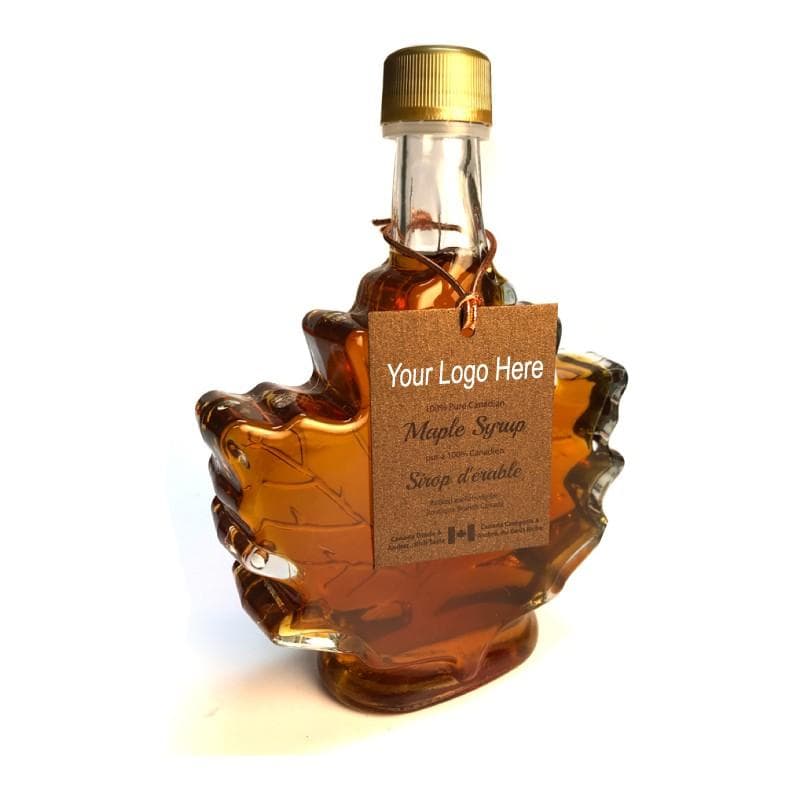 Pure Canadian Maple Syrup in Leaf Glass Bottle 250 ml product image 2