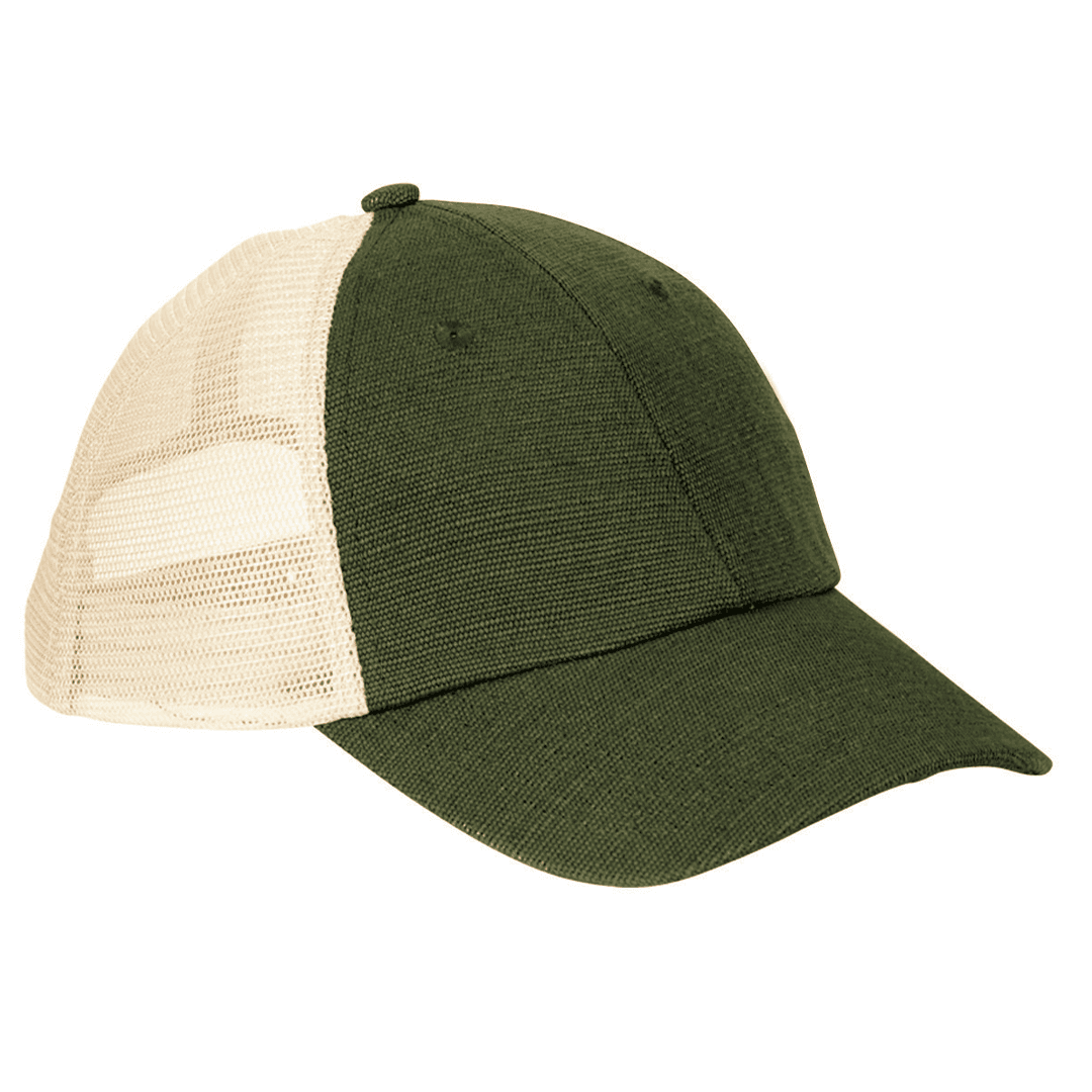 Hemp Washed Hat with Recycled Mesh-Unisex - Main product view 1