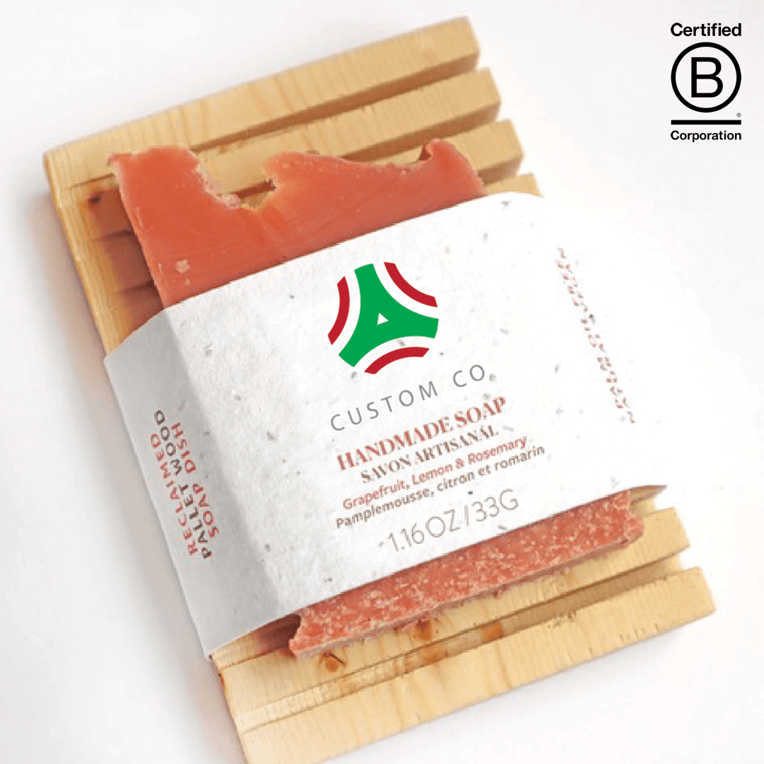 Wood Soap Dish with Handmade Soap Bar Set product image 7
