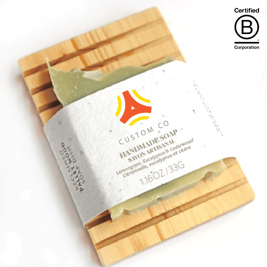 Wood Soap Dish with Handmade Soap Bar Set product image 5