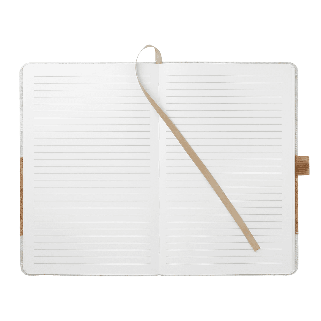 Recycled Cotton and Cork Notebook with Card Holder 5.5 x 8.5 Inch product image 5