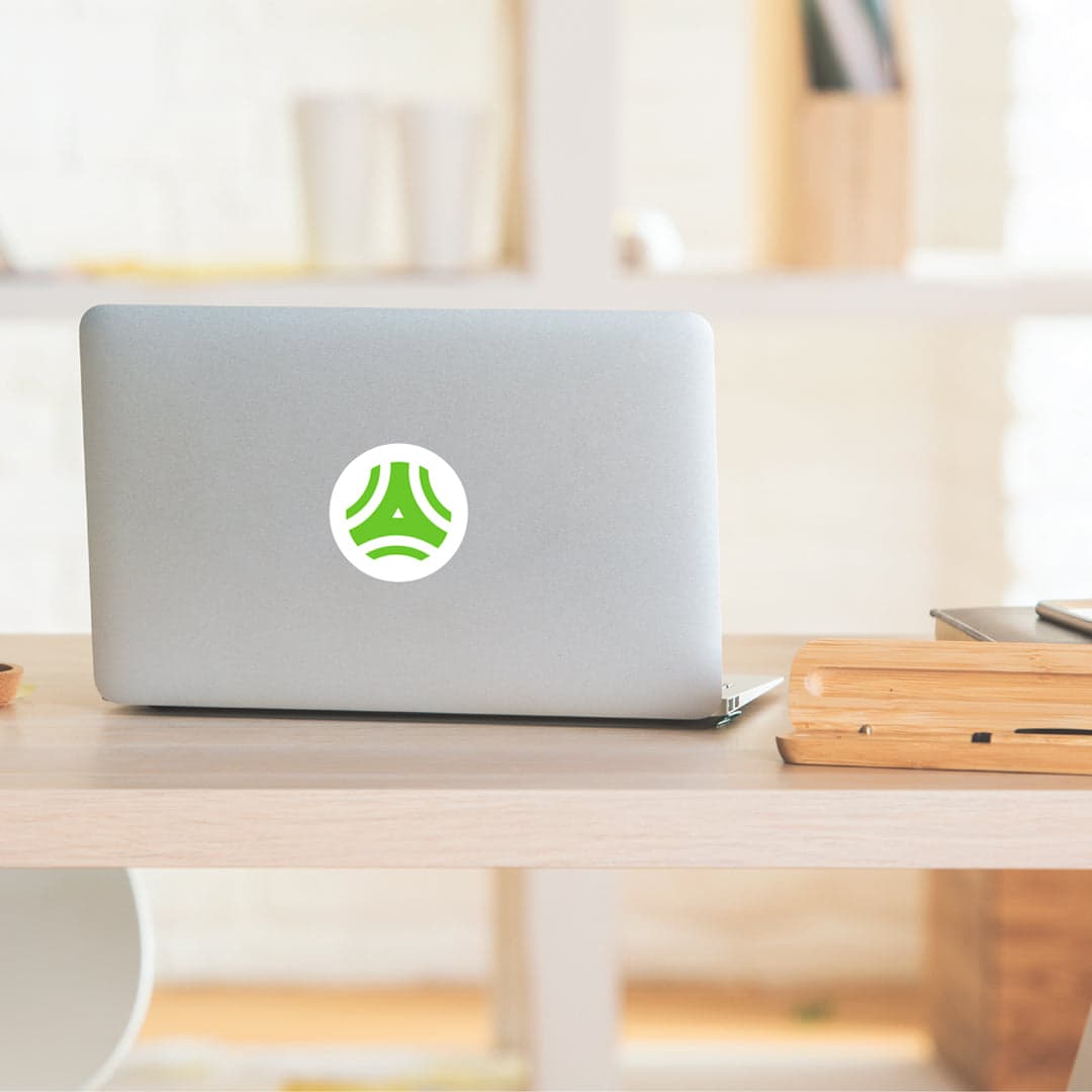 Eco Laptop Sticker Individual Circle 2.25 Inch - Main product view 1