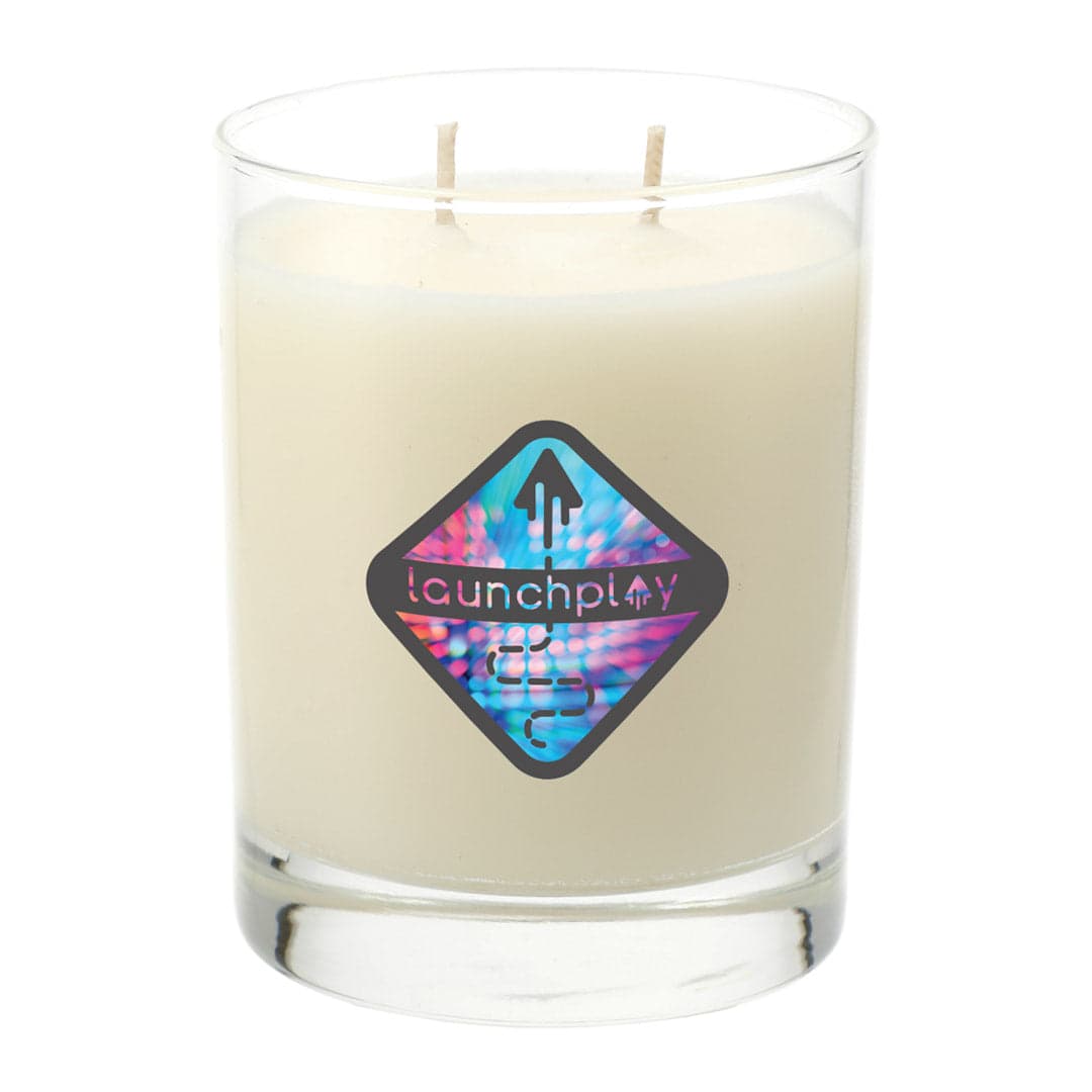 Handmade White Tea and Fig 11 oz Glass Jar Candle - Main product view 1