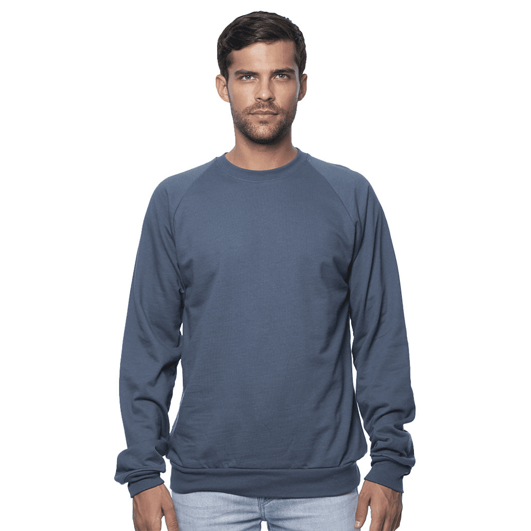 Davis Crew Raglan Organic Cotton Sweatshirt-Unisex - Main product view 1