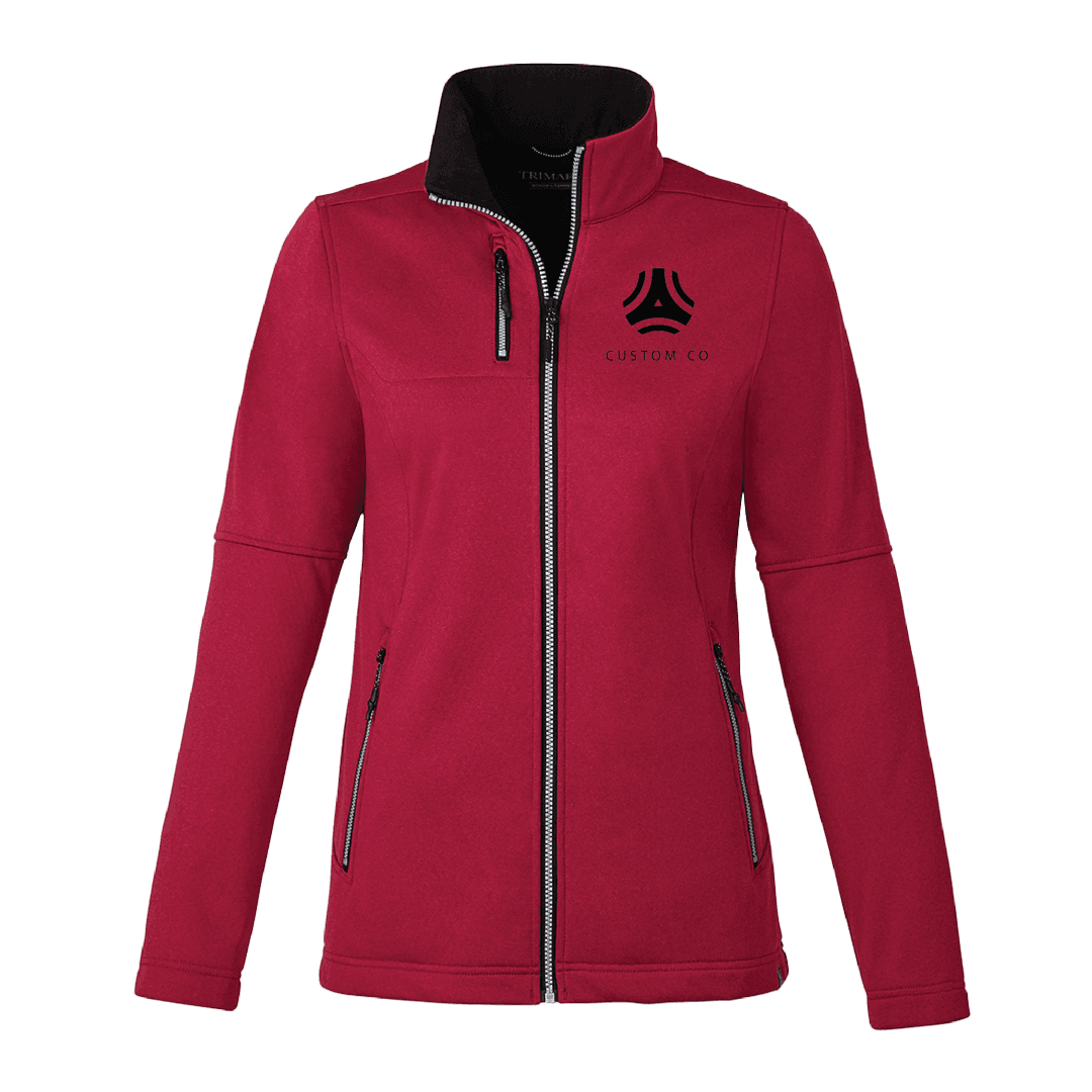 Space Eco Recycled Softshell Jacket With No Contact Keychain-Women's - Main product view 1