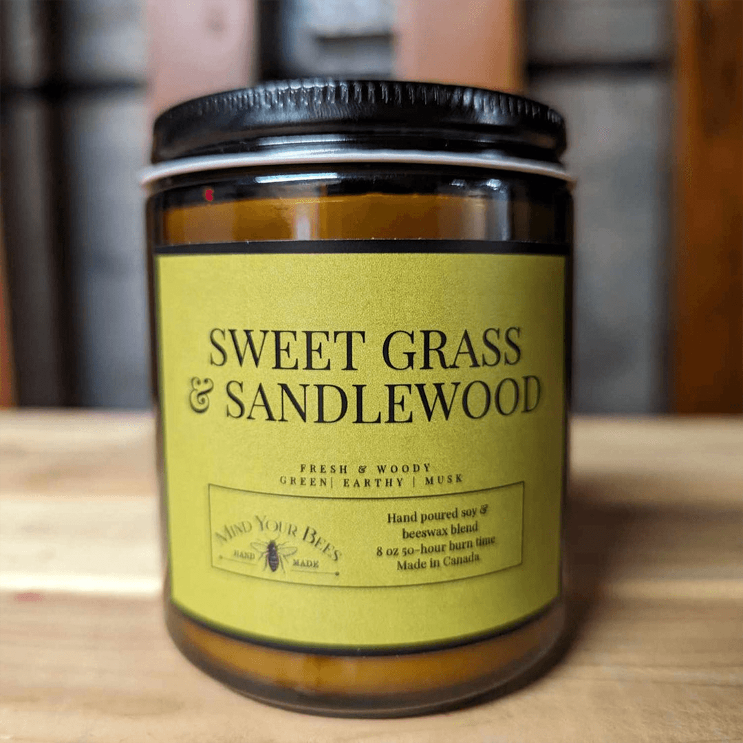 Sweet Grass & Sandalwood Soy Candle - Main product view 1