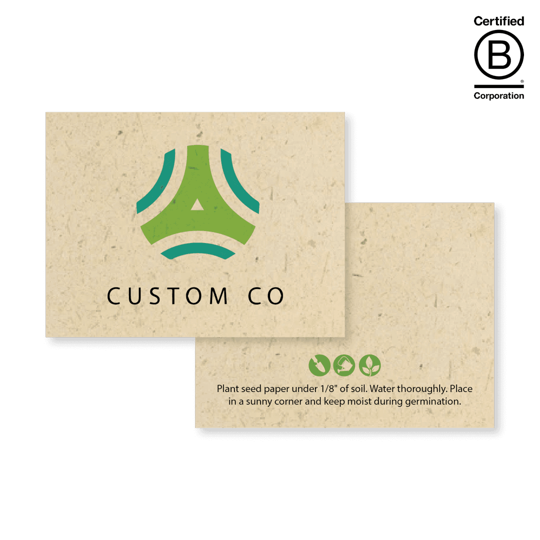 Double-Sided Seed Paper Name Tag 3 x 4 Inch - Main product view 1