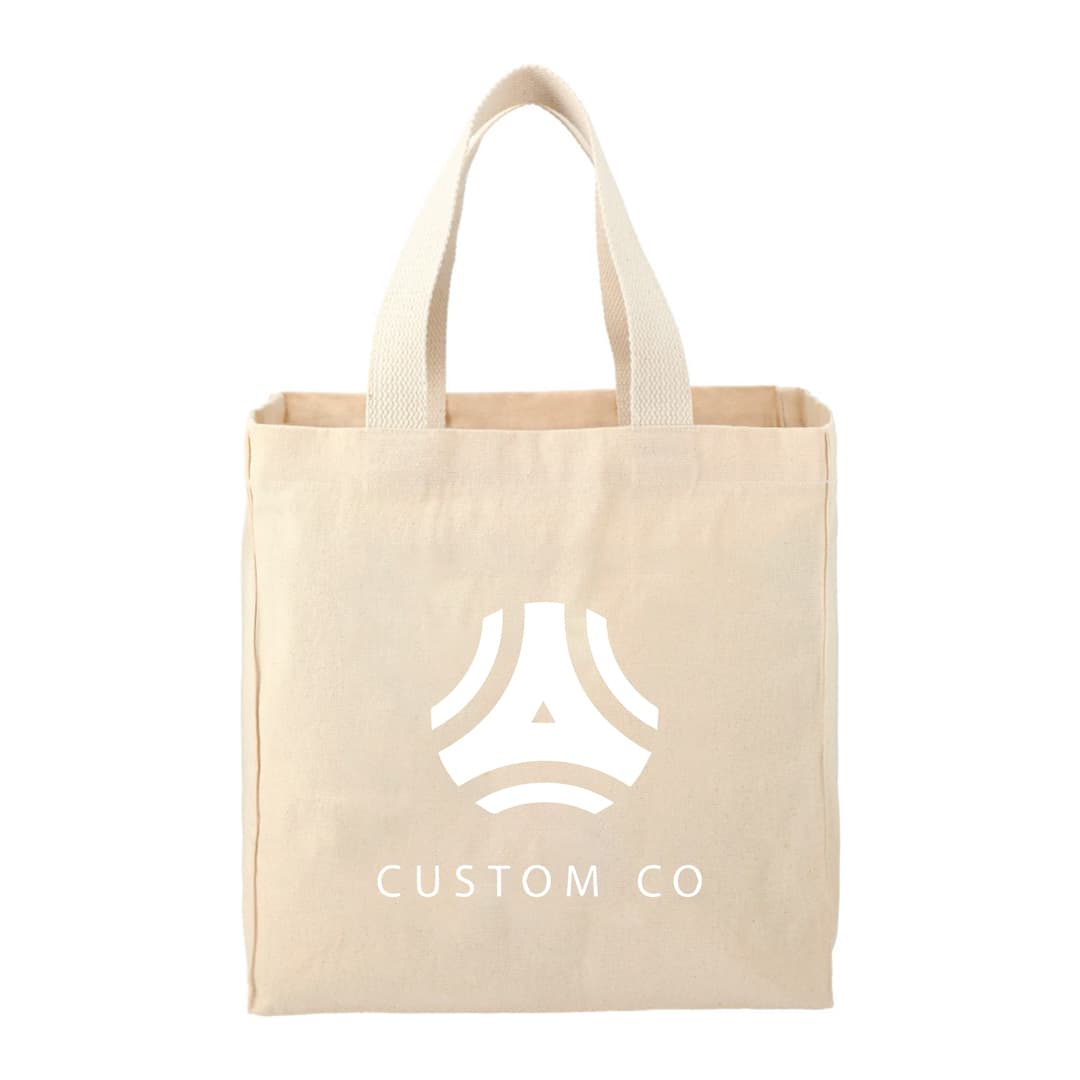 Mercado 8 Oz Cotton Tote Bag with Short Handles - Main product view 1