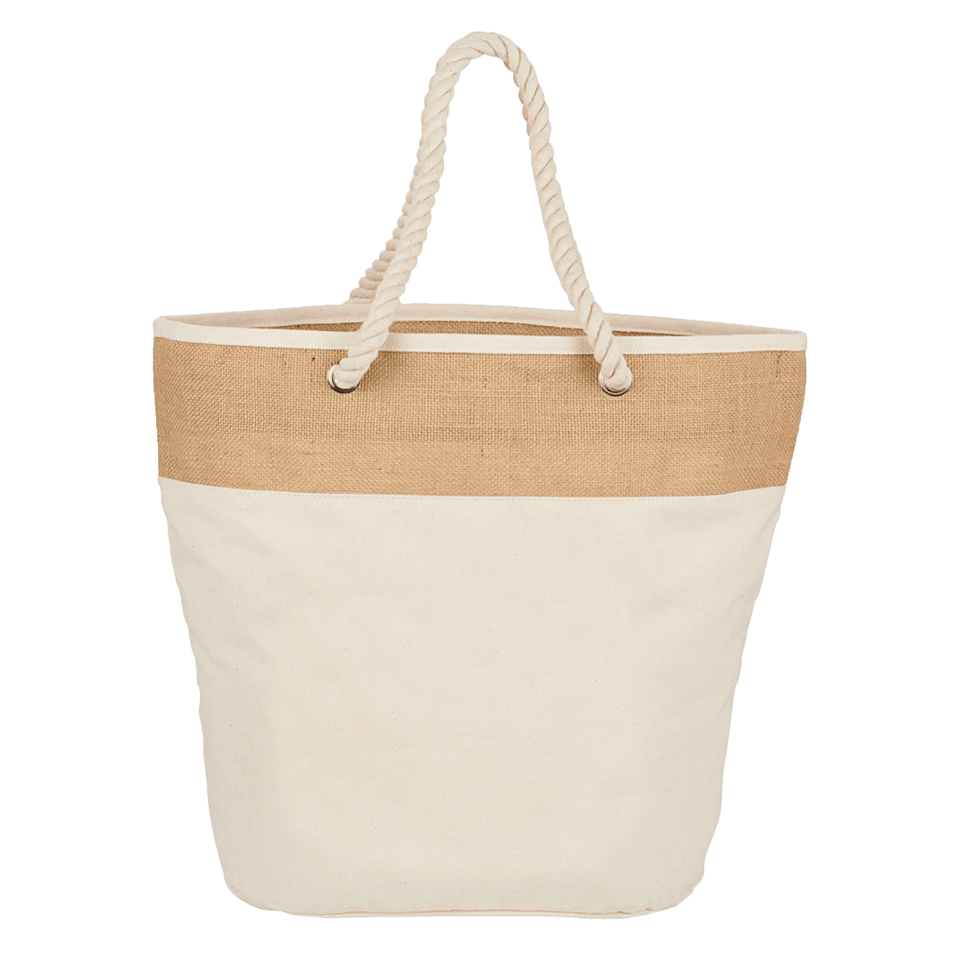 Mojito 12 Oz Jute Cotton Canvas Rope Tote Bag product image 6