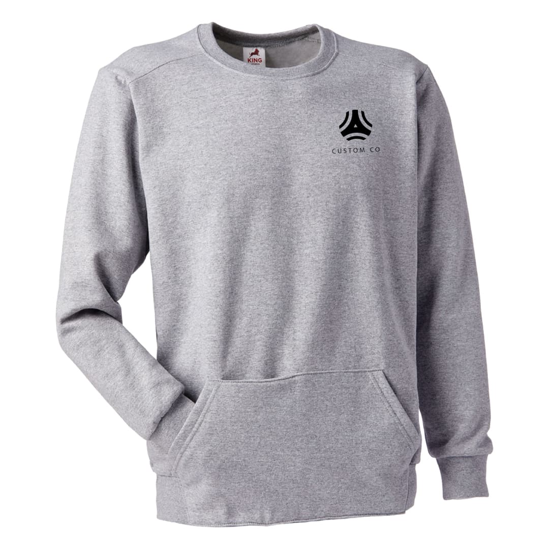 Calgary Heathered Crewneck Sweatshirt-Unisex - Main product view 1