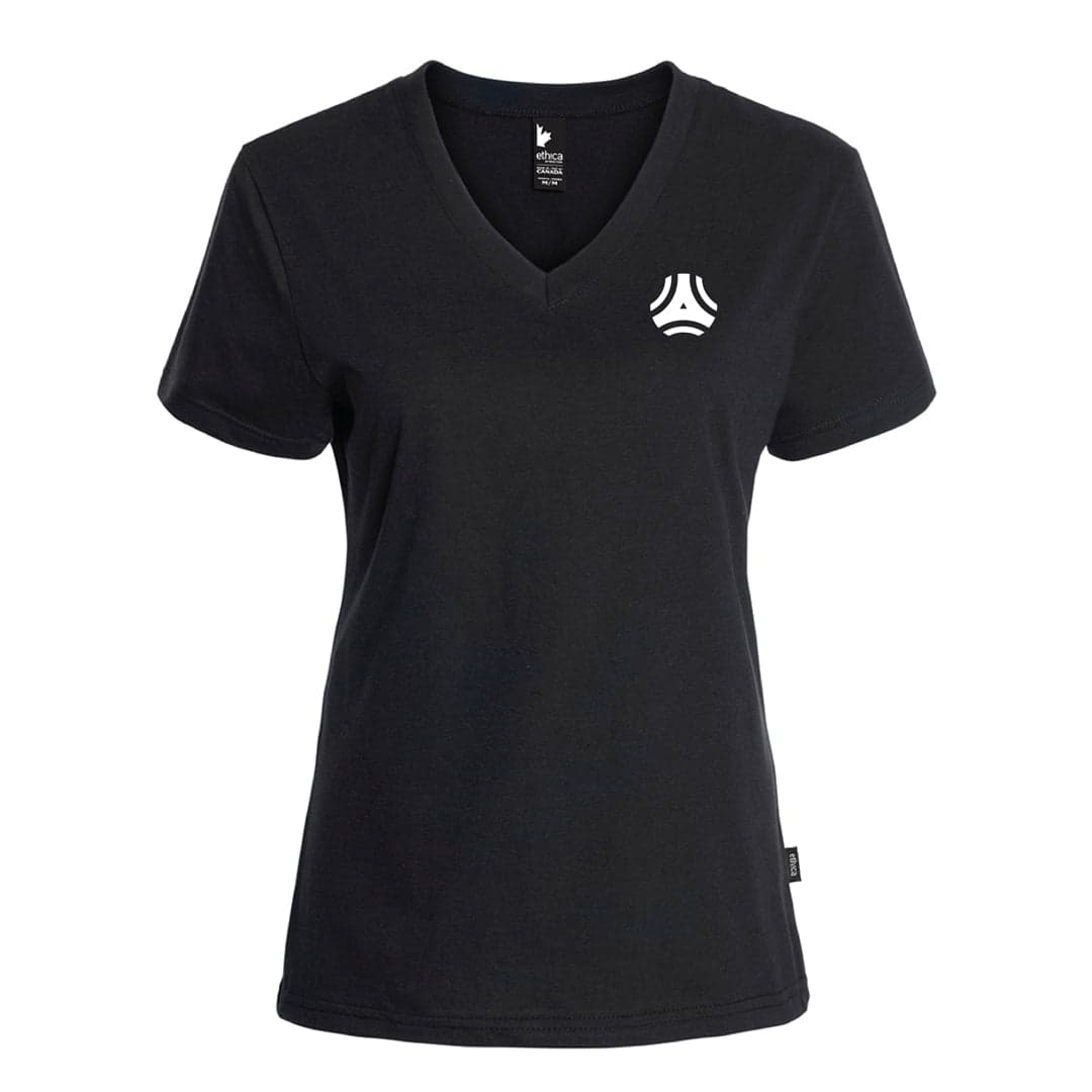 Nyack Organic Cotton Recycled Poly V-Neck T-Shirt-Women's - Main product view 1