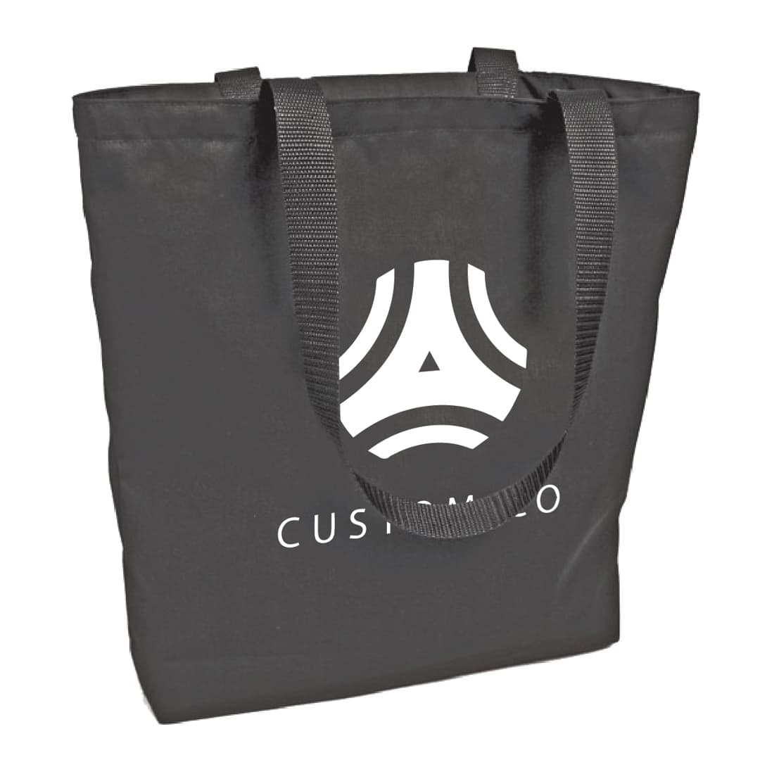 Black Maple Leaf 100% Cotton 11 Oz. Super Tote Made In Canada - Main product view 1