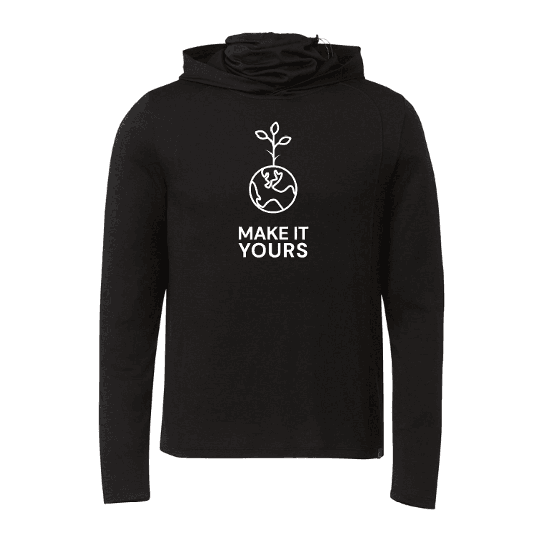 Hoodie Gaiter Eco Knit Long Sleeve-Men's - Main product view 1