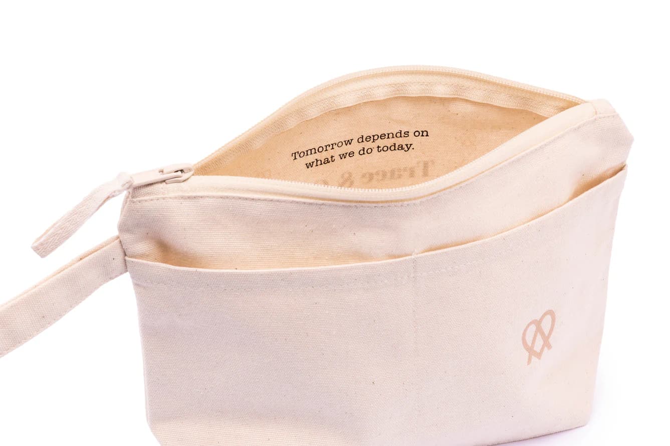Recycled 10 oz Cotton Mini Pouch - Main product view 1