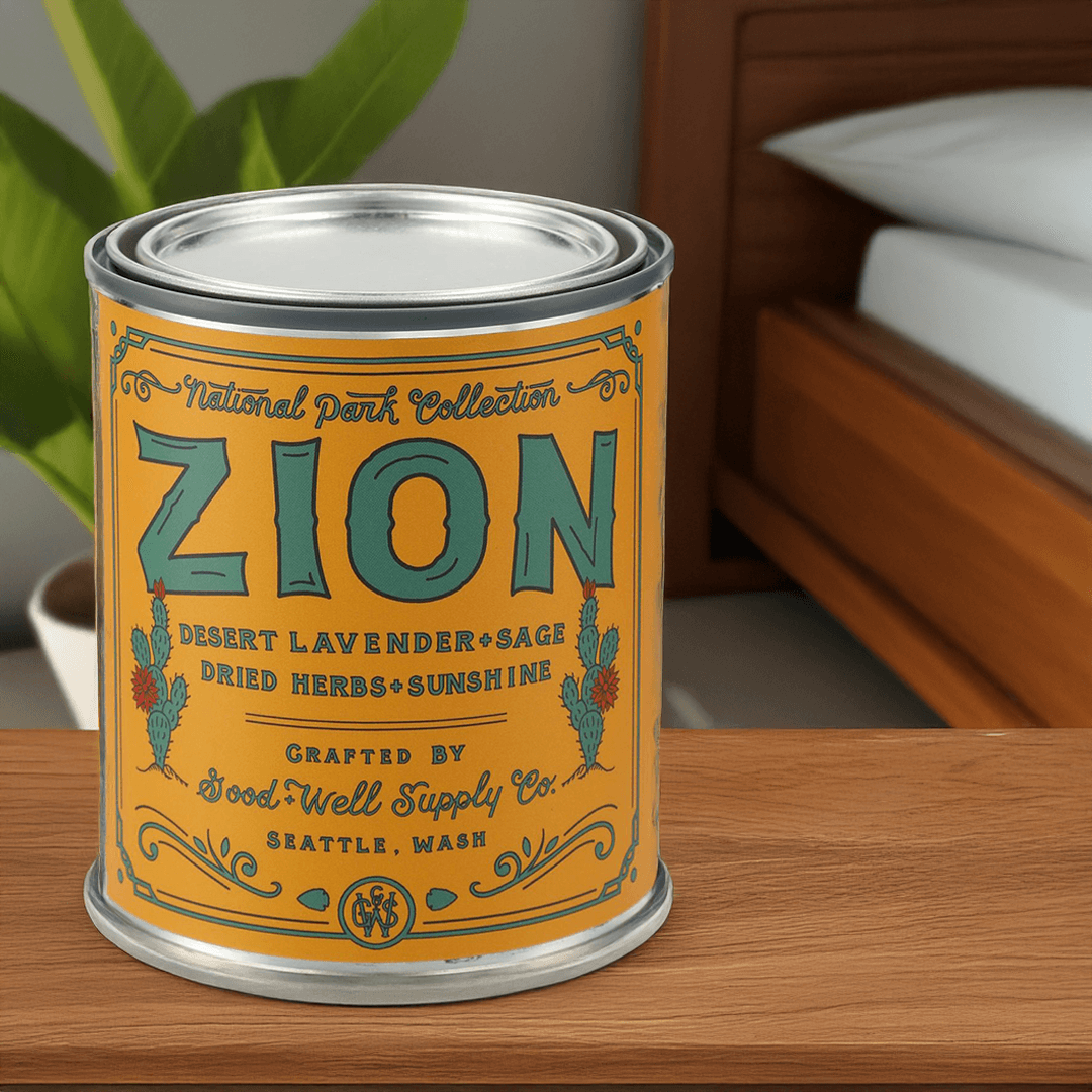 Zion Natural Park Candle in Tin Can 14 Oz - Main product view 1