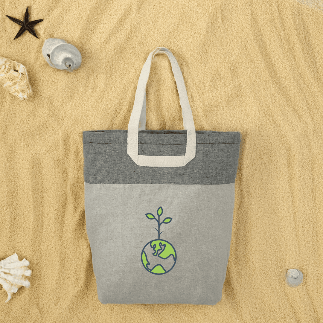 Sibbald Recycled Cotton U-Handle Tote Bag - Main product view 1