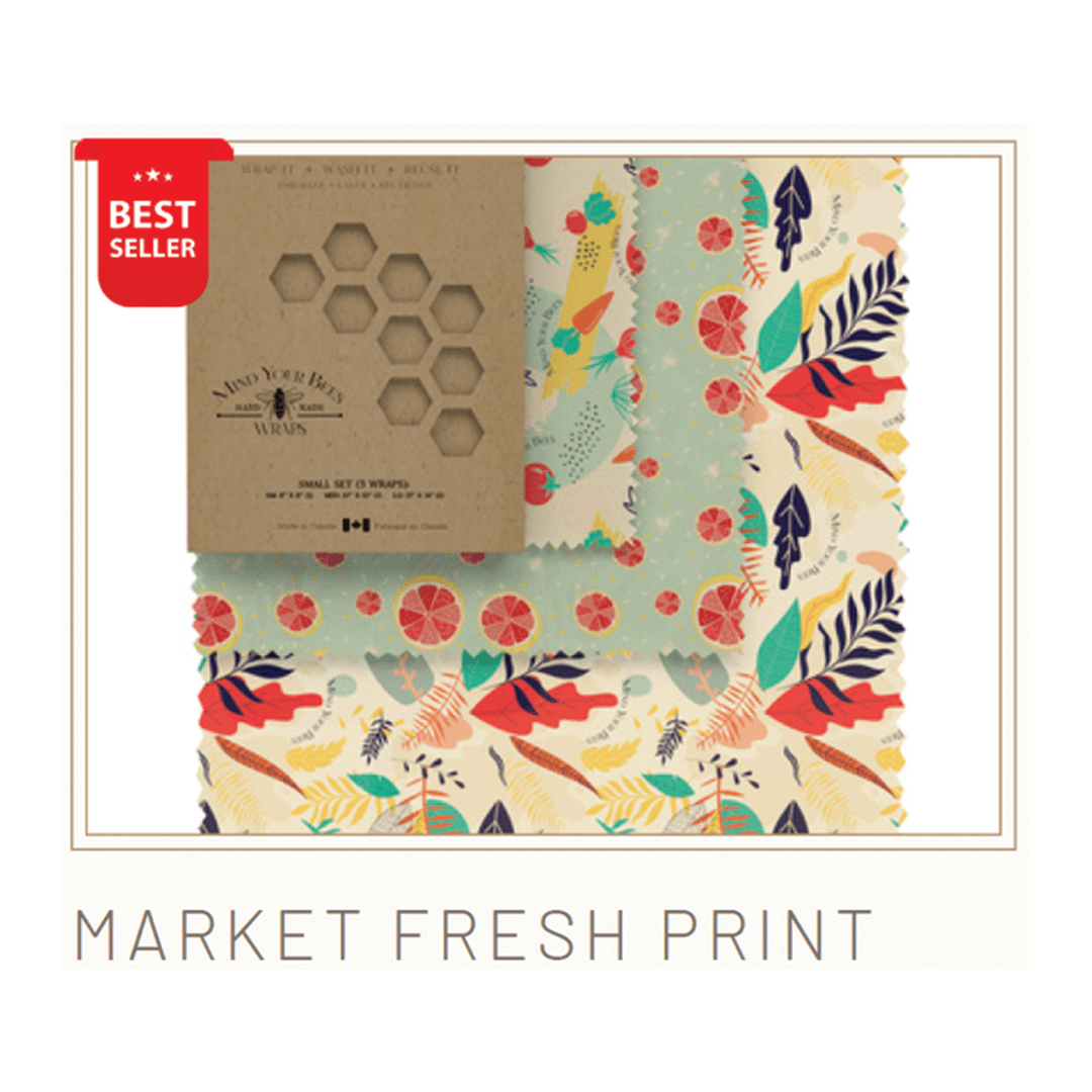 Extra Large Beeswax Bread Wrap with Custom Designed Print product image 5