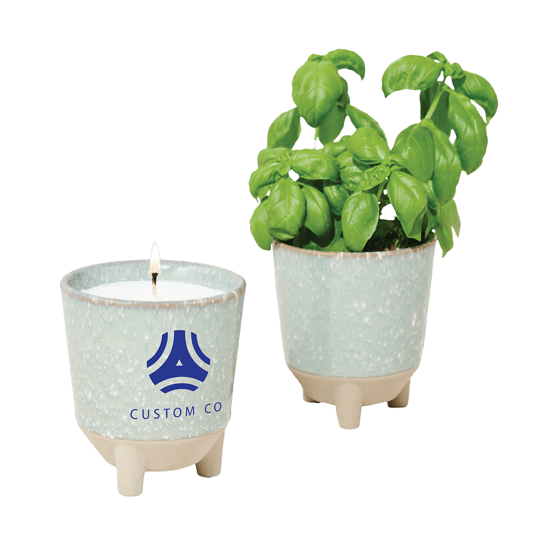 Modern Sprout® Ceramic 2-in-1 Candle 12 oz Basil Seeds Grow Kit - Main product view 1