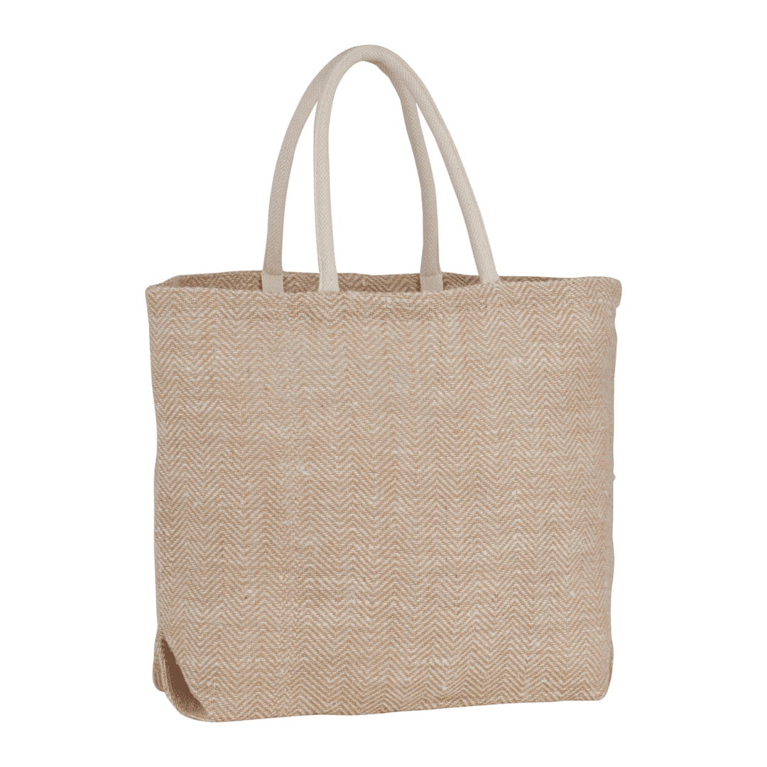Amalia Herringbone Jute Fashion Tote Bag product image 4